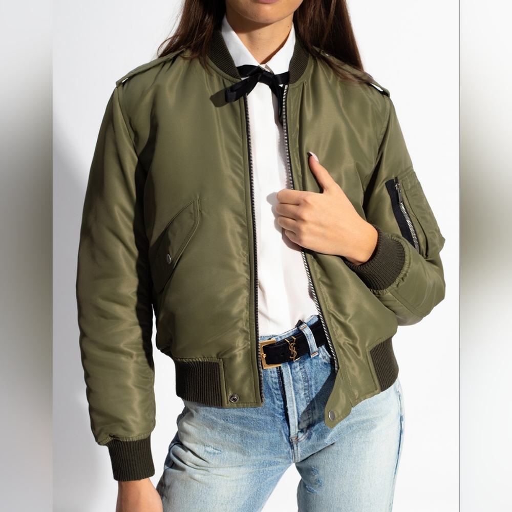 SAINT LAURENT Aviator Bomber Jacket